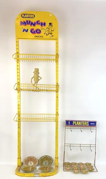 2 Planters Peanuts Store Display Racks Together with a (1 of 10)