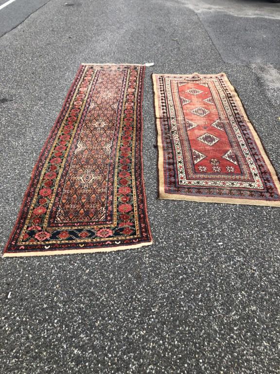 2 Antique Persian Runners Largest is 11' 11" x 2' 11 (1 of 10)