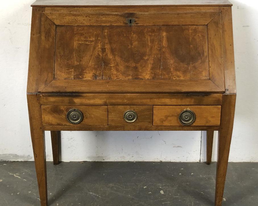 French Provincial Walnut  Slant Front Writing Desk 40 (1 of 6)