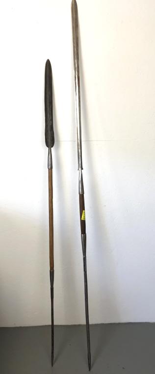 Two African spears Larger 77" Condition, lightly used (1 of 5)