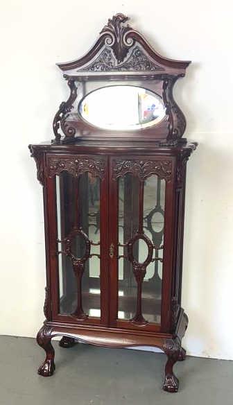 Victorian Style Display Cabinet 69 1/4" x 30"w x 14 (1 of 6)