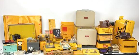Lot of Kodak Cameras, Movie Cameras, Flashes Etc. Lot (1 of 9)