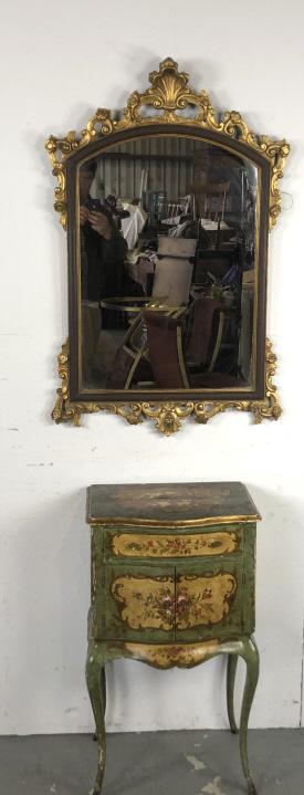 Florentine Style Painted Side Cabinet. Together with (1 of 11)
