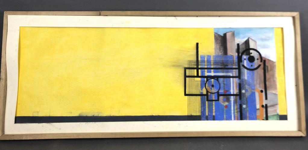 Steve Jaffe (American 1942 - 2009) Abstract Pastel. (1 of 5)