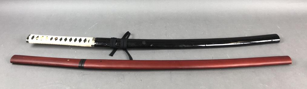 2 Samurai Style Swords. Manufactured by Musha. Length (1 of 5)