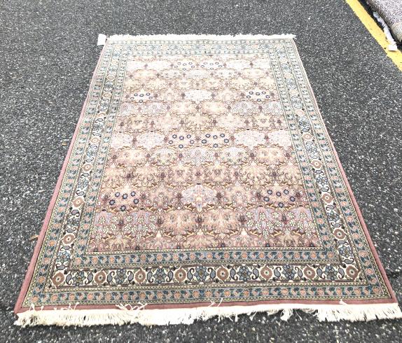 Persian Style Floral Carpet 7'6" x 4' 10 1/2" (1 of 4)