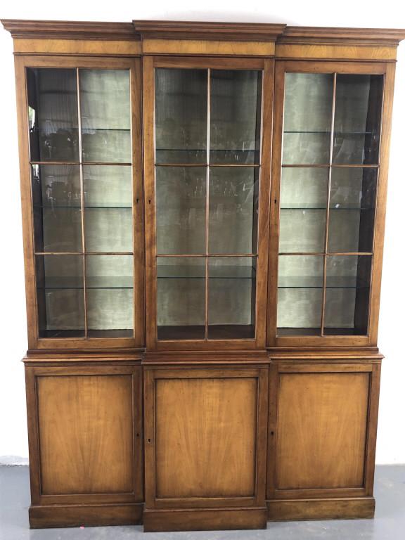 A Georgian Style Mahogany Breakfront Bookcase With (1 of 6)