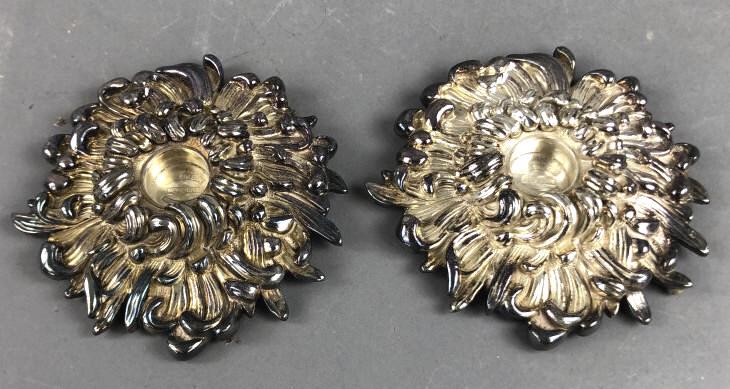 A Pair of Sterling Candlestick Holders (1 of 4)
