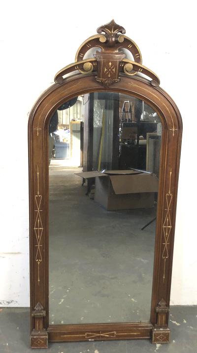 Victorian Walnut Mirror (1 of 6)