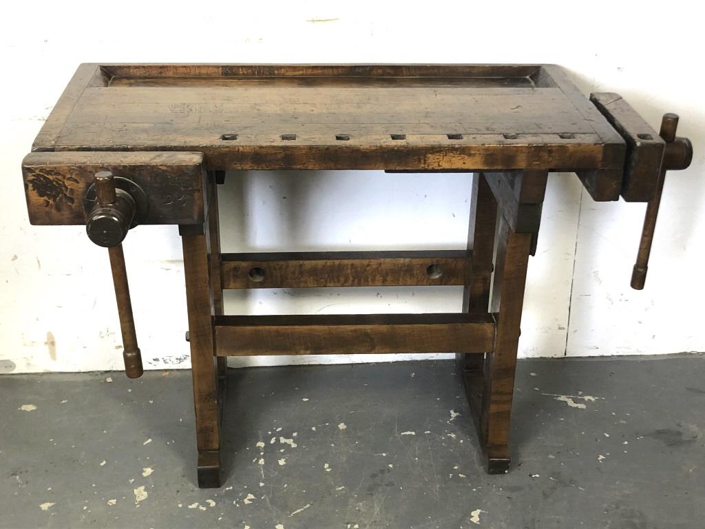 Wood Work Bench with Vices (1 of 6)