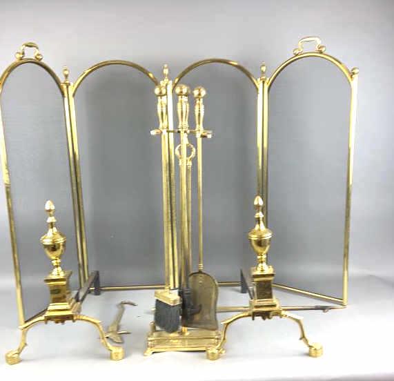 Fireplace Screen, Andirons, Fireplace Tools (1 of 9)