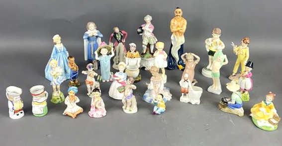 A Group of 27 Figurines Including figurines by F.G. Doughty, Royal Doulton, Royal Copenhagen, etc (1 of 12)
