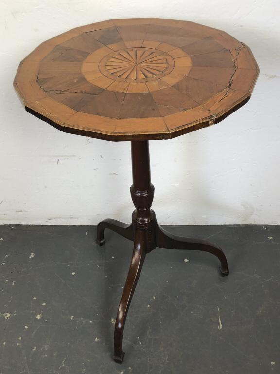 Georgian Style Mahogany Inlaid Side Table (1 of 7)