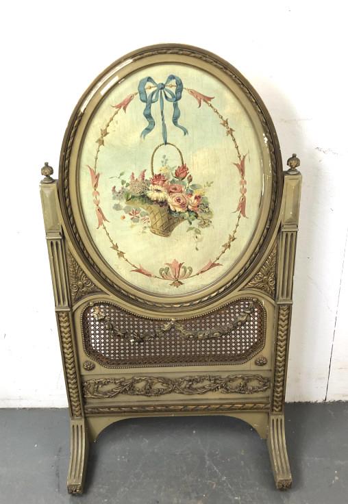 Louis XVl Style Paint Decorated Tilt Top Table (1 of 7)