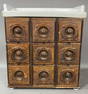 9 Drawer Apothecary Chest with Porcelain Top