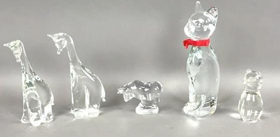 Group of 5 Crystal Animals (1 of 7)