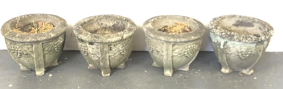 Set Of Four Portland Cement Planters (1 of 4)