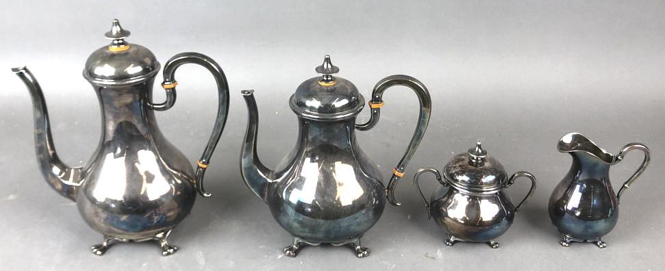Sterling Silver 4 Piece Tea & Coffee Set (1 of 5)