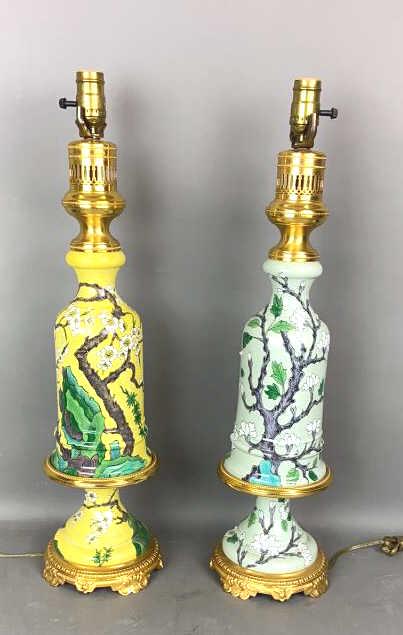 2 Floral Tree Ceramic Lamps (1 of 6)