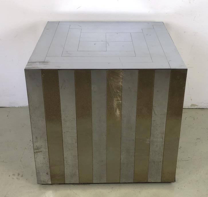 Paul Evans Style Metal Clad Table Base (1 of 5)