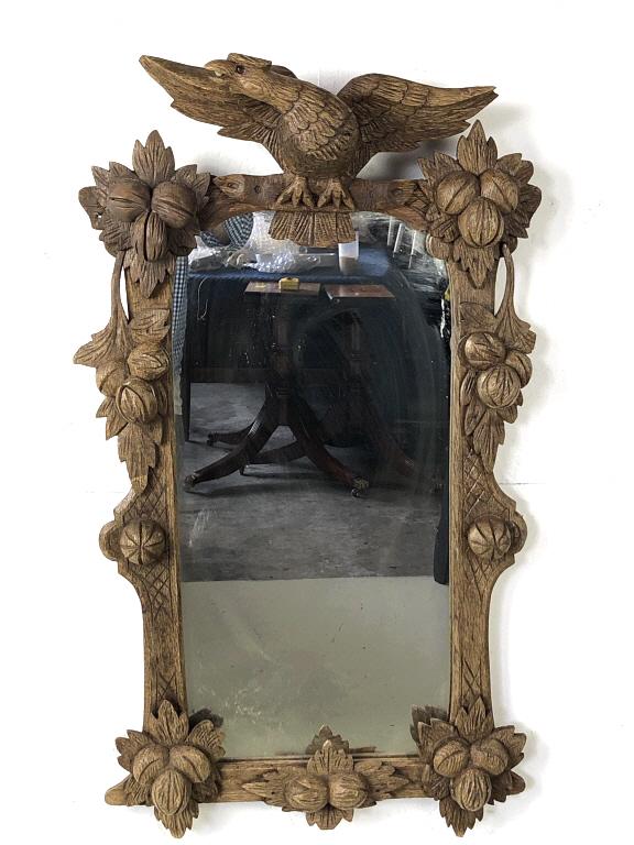 A Black Forest Style Oak Mirror (1 of 5)
