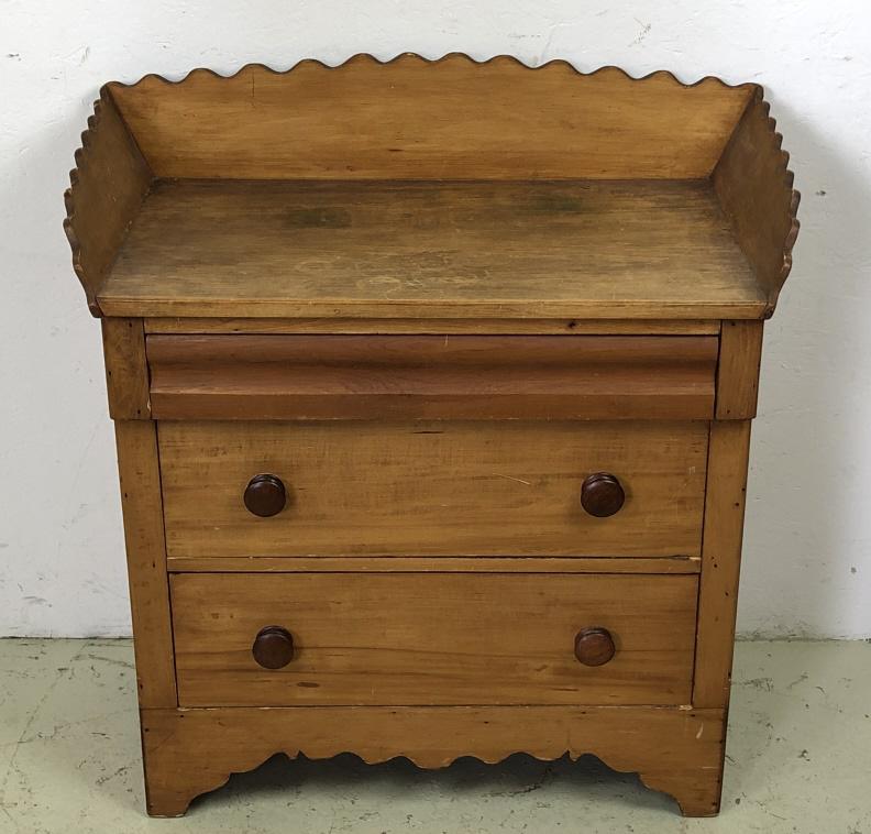 19th Century 3 Drawer Pine Dry Sink (1 of 7)