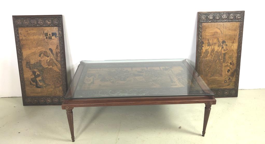 A Group of 3 Flemish Style Wall Panels. (1 of 10)