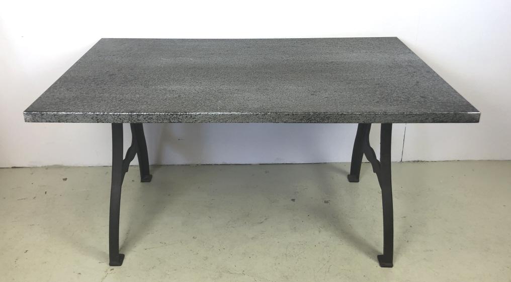 Industrial Style Metal Dining Table (1 of 6)