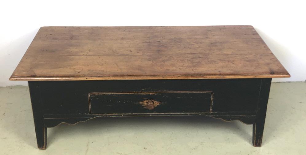 Farm House Country Green Painted Low Table (1 of 5)