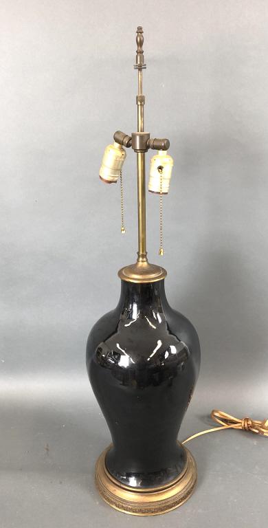 Chinese Black Glazed Porcelain Vase (1 of 4)