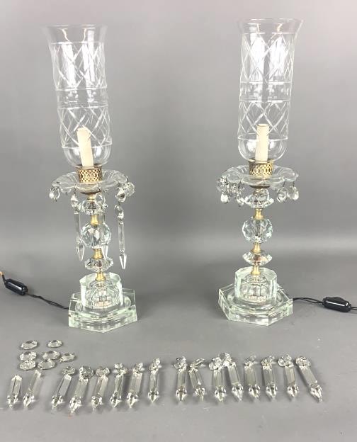 Pair of Hurricane Lamps (1 of 10)