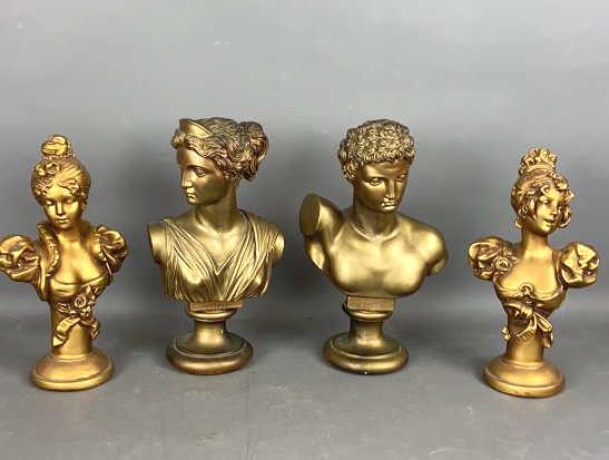 Artemis & Ermes Chalkware Busts (1 of 16)
