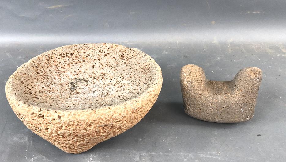 Volcanic Stone Mortar & Pestle (1 of 4)
