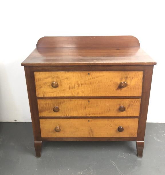 American Cherry & Maple Three Drawer Chest (1 of 7)