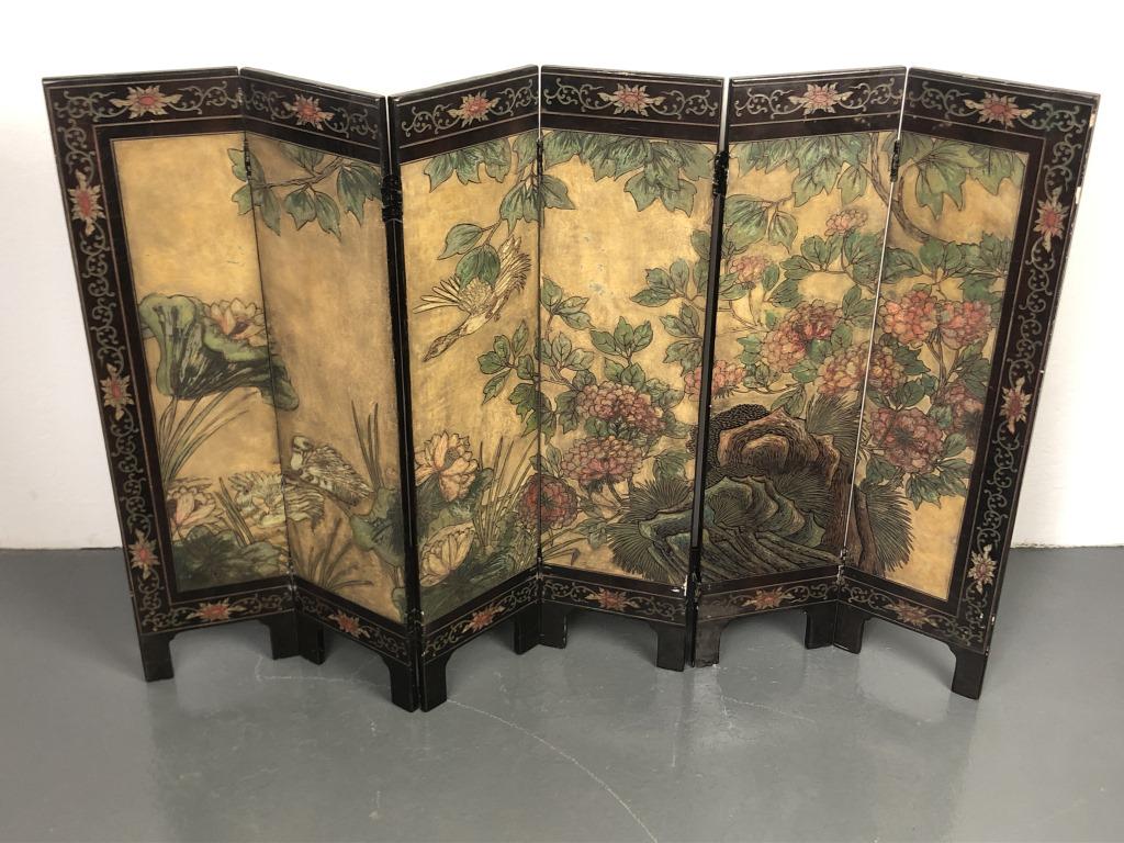 Asian 6 Panel Table Screen (1 of 6)