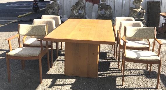 Mid Century Modern Style Dining Table & 6 Chairs (1 of 11)