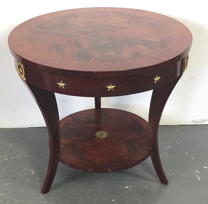 Empire Style Mahogany Circular Side Table (1 of 7)