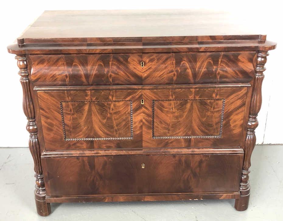 Empire Mahogany 3 Drawer Commode (1 of 7)