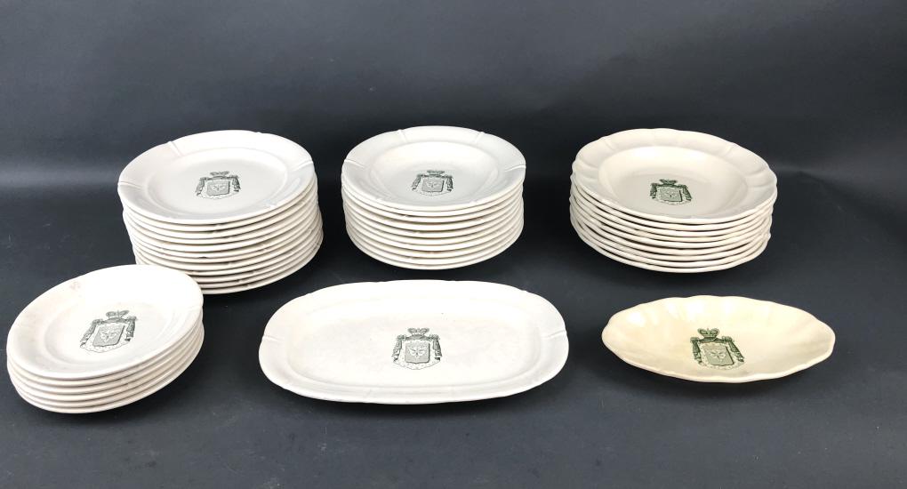 Partial Porcelain Assembled Dinner Service (1 of 10)