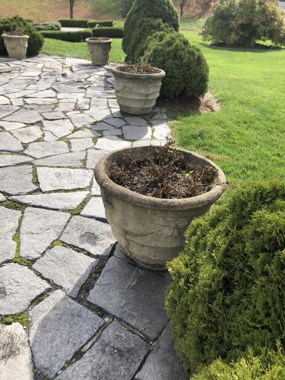 A Pair of Portland Cement Garden Planters (1 of 5)