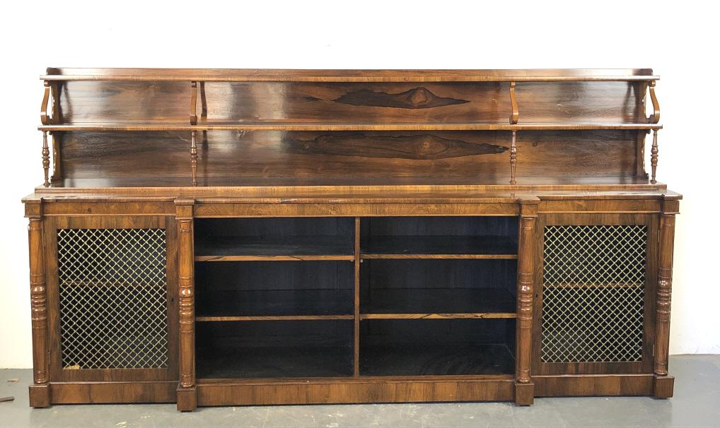 Regency Style Rosewood Bookcase (1 of 8)