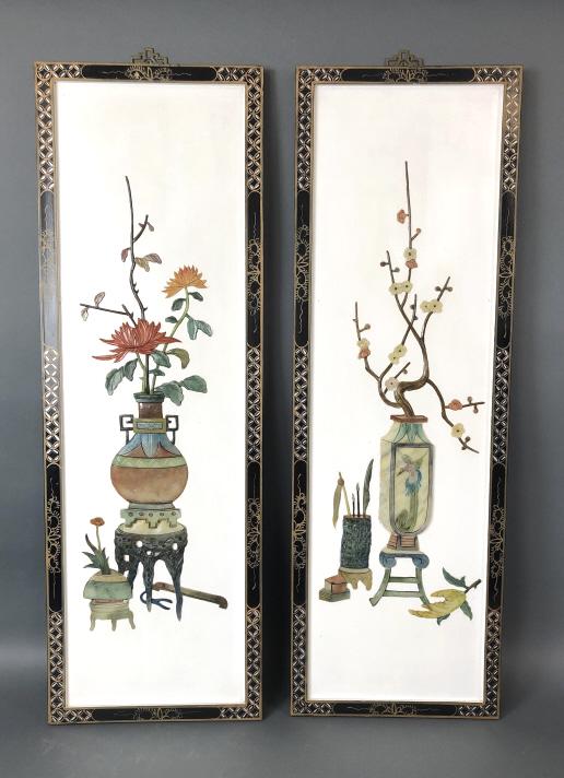 Asian Wall Decor - Vases and Flowers (1 of 9)