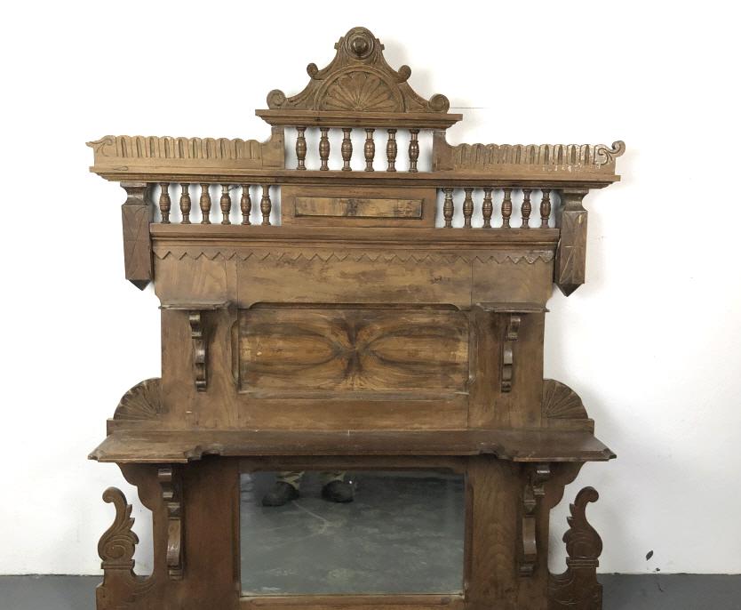 Victorian Walnut Hanging Shelf (1 of 6)