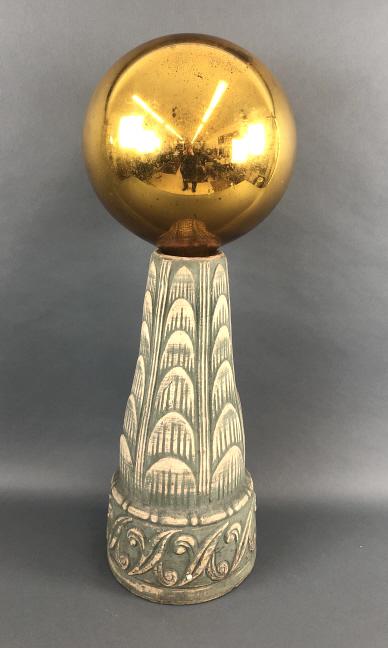 Gazing Ball on Pottery Base (1 of 9)