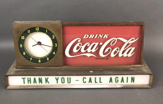 Coca Cola Light Up Clock Counter Display (1 of 8)