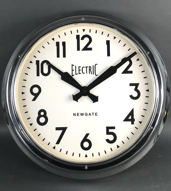 Chrome Newgate Wall Clock (1 of 3)