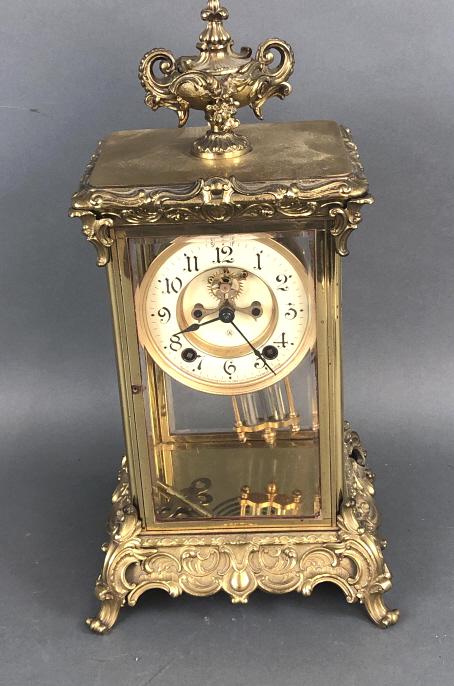 Brass Ansonia Regulator Clock (1 of 5)