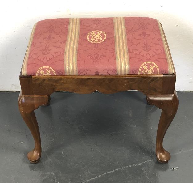 Stickley Cherry Wood Upholstered Bench (1 of 6)
