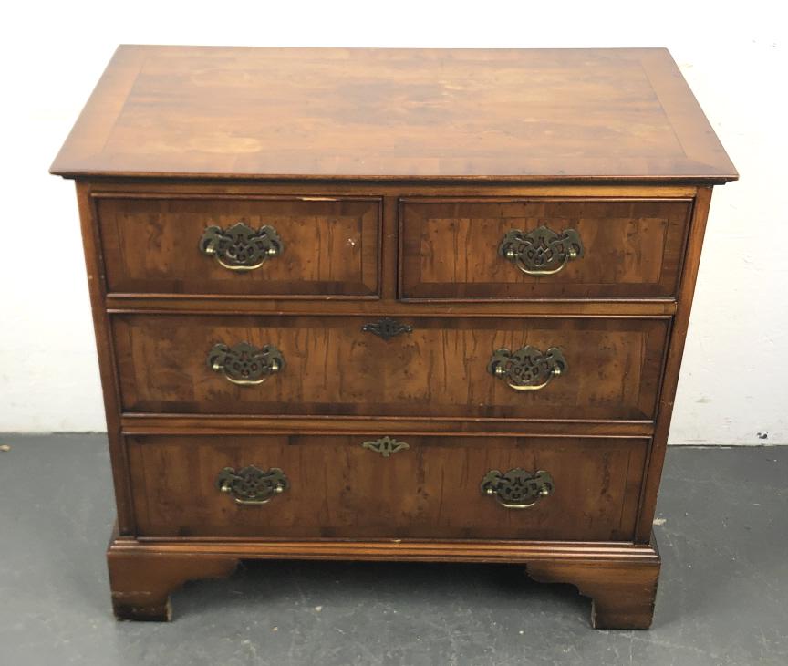 English Yew Wood Bachelor's Chest (1 of 5)