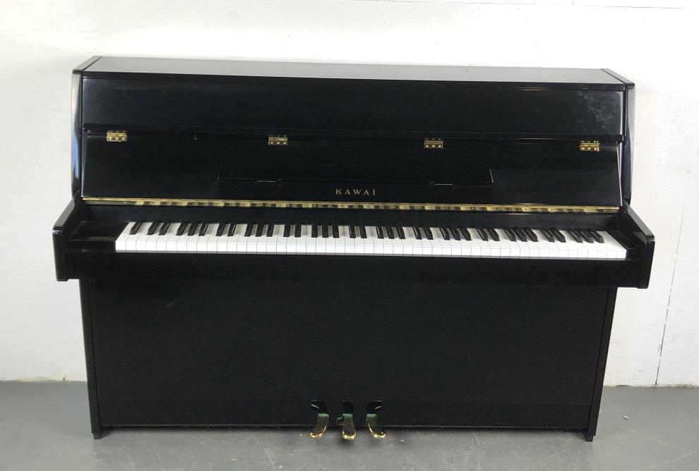 Kawai Black Lacquered Upright Piano & Bench (1 of 12)